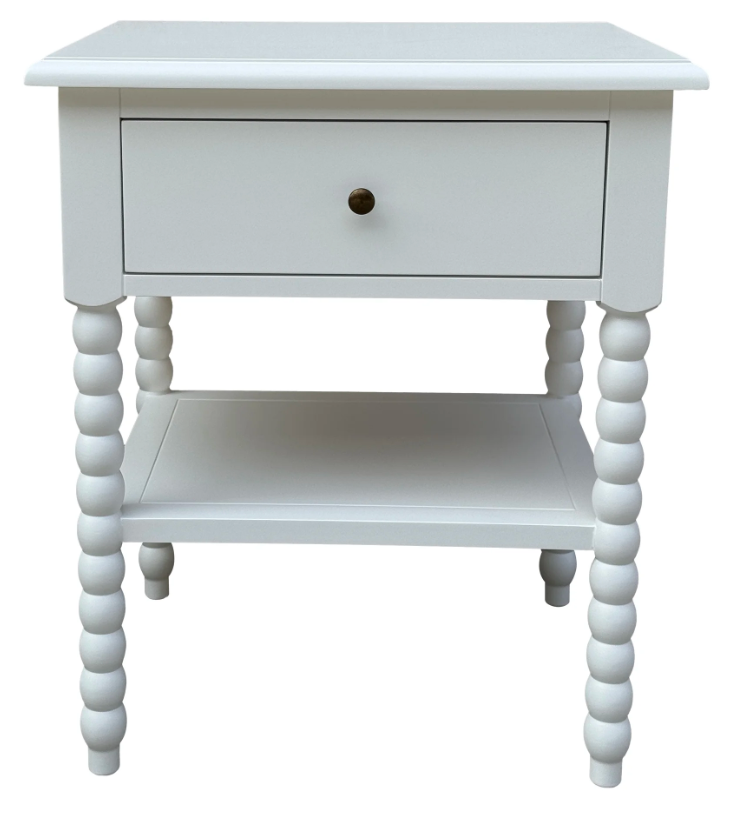 Bobbin White Side Table 60cm