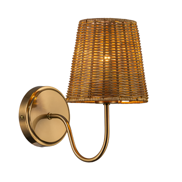 Athens Wall Light Antique Brass