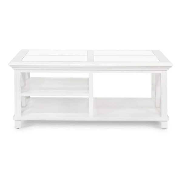 Sorrento Hamptons Square 120cm Coffee Table White