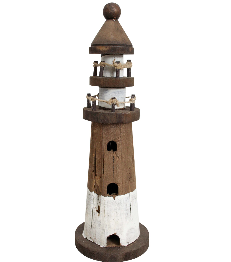 Lighthouse Small Rustic White