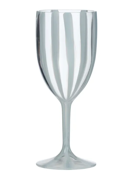 Cabana Acrylic Wine Glass Blue