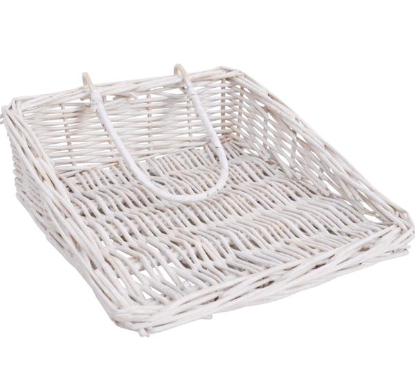 Napkin Holder White Wicker