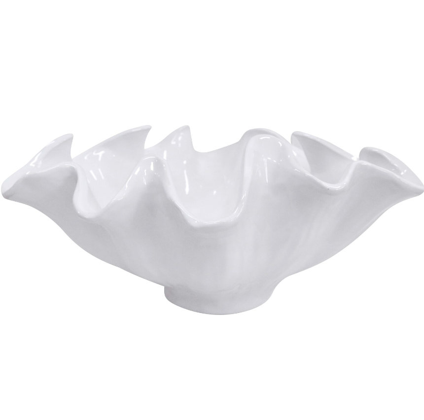 Wave Bowl French White