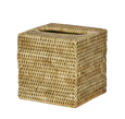 Paume Rattan Square Tissue Box Natural