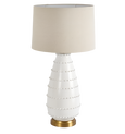 Grace White Table Lamp & Linen Shade