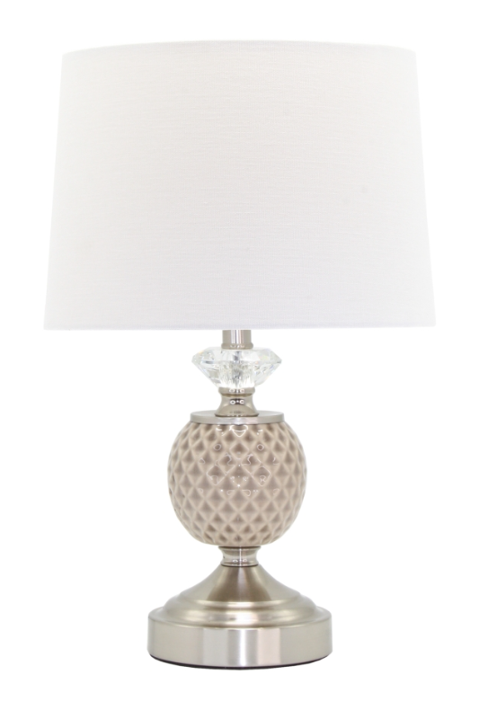 Beth Lamp with White Shade