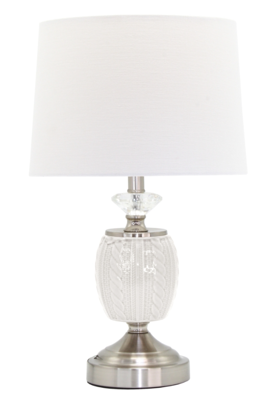 Lauren Table Lamp with White Shade