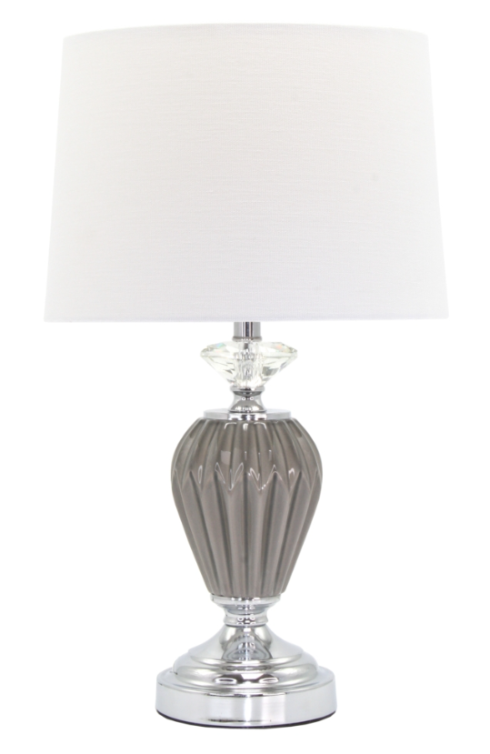 Parkes Table Lamp with White Shade