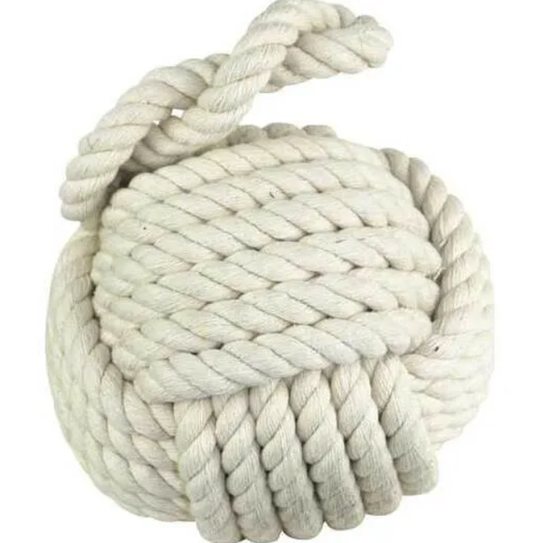 Doorstop Rope Ball White