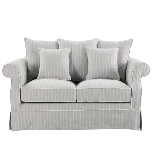 Avalon Hamptons 2 Seat Sofa Cloud Stripe