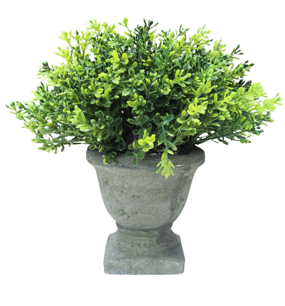 Faux Plant Wide Urn