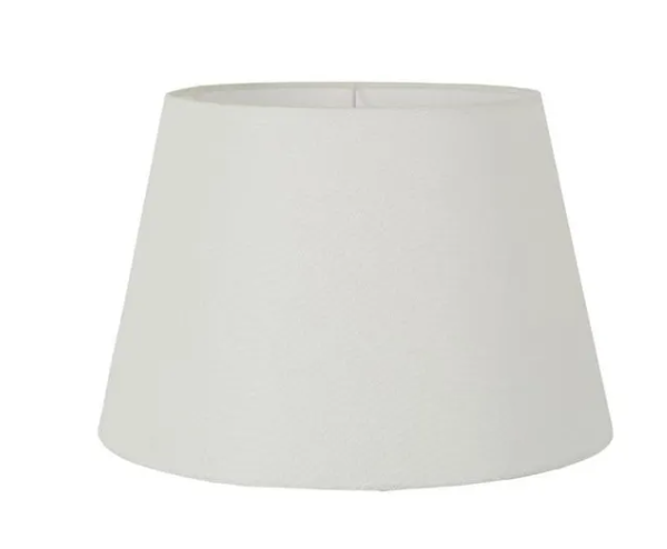 Linen Drum Lamp Shade XXS Textured Ivory