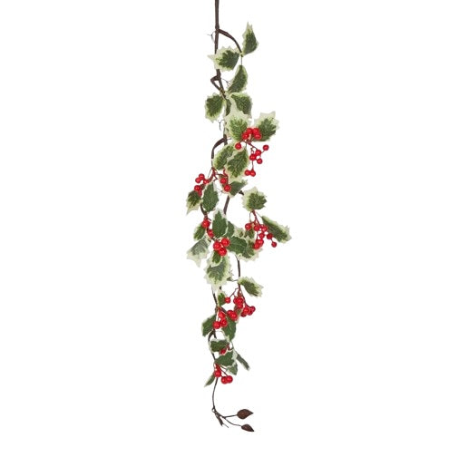 Traditional Holly and Berry Garland 70cm