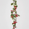 Traditional Holly and Berry Garland 70cm