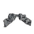 Velvet Clip on Bow Small Light Blue