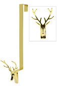 Wreath Hanger Reindeer Gold