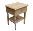 Bobbin Weathered Oak Side Table 50cm