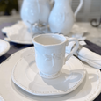 Dragonfly Stoneware White Mug - Hamptons Style