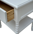 Bobbin White Side Table 60cm