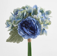 Blue Ranunculus Hydrangea Bouquet