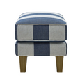 Bondi Hamptons Ottoman Denim/Cream Stripe