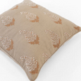 Outdoor Devon Paisley Embroidery Heather Beige Lounge Cushion 55cm