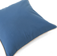 Outdoor Piped Blue & Beige Lounge Cushion 55cm