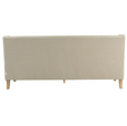 Bondi Hamptons 3 Seat Sofa Natural/White Piping