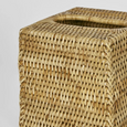 Paume Rattan Square Tissue Box Natural