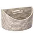 Paume Rattan Magazine Holder Whitewash