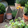 Willow Firewood Holder - Hamptons Style