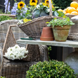 Willow Firewood Holder - Hamptons Style
