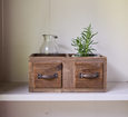 2 Part Organizer with Faux Drawers