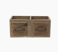 2 Part Organizer with Faux Drawers