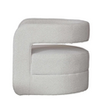 Cleo ArmChair Vanilla Boucle side