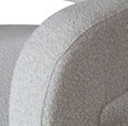 Cleo ArmChair Vanilla Boucle fabric closeup