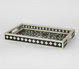 Yari Bone Inlay Tray Black/White