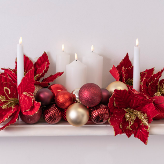 Wax LED Trueflame Flickering Pillar Candle White 20cm