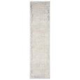 Serenity Ivory Textured Runner with soft distressed ivory and beige pattern and subtle blue accents.