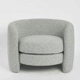 Skye Curve Armchair Soft Blue - Hamptons Style