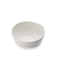 Single Sophie Conran noodle bowl in white porcelain with soft ripple detailing
