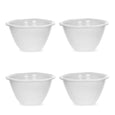 Sophie Conran white porcelain pudding basins with signature ripple design, set of four