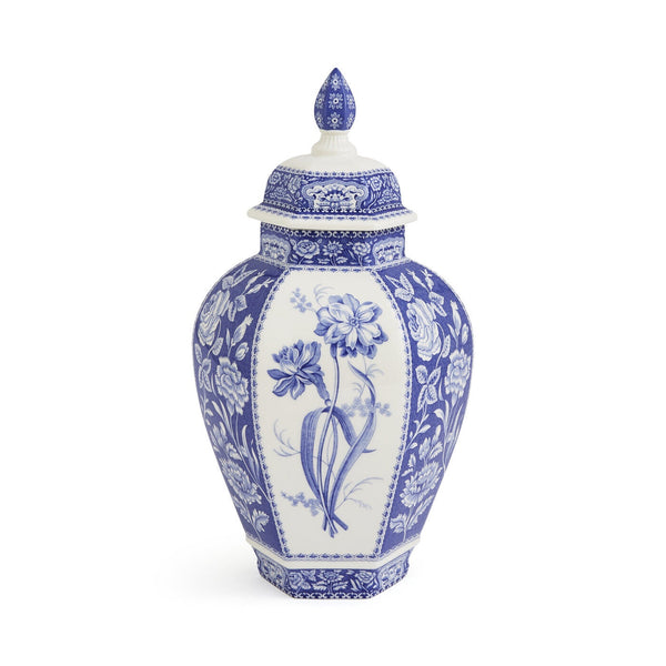Spode Blue Italian Archive Floral Ginger Jar