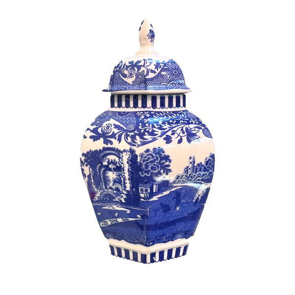 Spode Blue Italian Archive Mini Vase 15cm