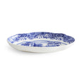 Spode Blue Italian fluted oval dish 21.5cm in fine porcelain with classic blue landscape pattern