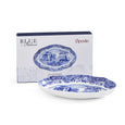 Spode Blue Italian fluted oval dish 21.5cm in fine porcelain with classic blue landscape pattern with gift box
