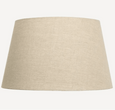 Tapered Drum Linen Shade Natural 40cm - Hamptons Style