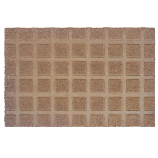 Tiles Coir Doormat with Vinyl Backing Small 45 x 75cm