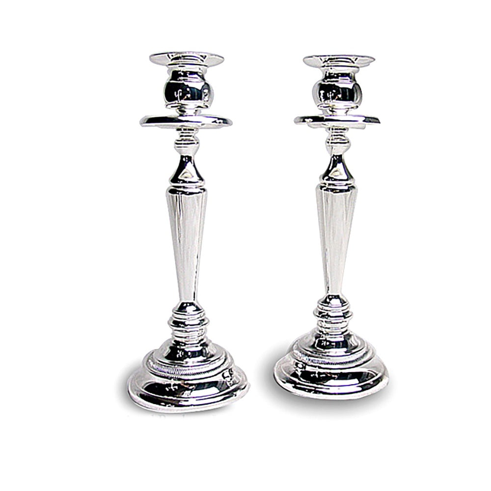 Silver Plated Candlestick Holders (S/2)