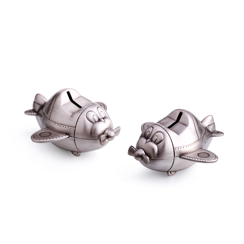 Pewter Effect Plane Money Box